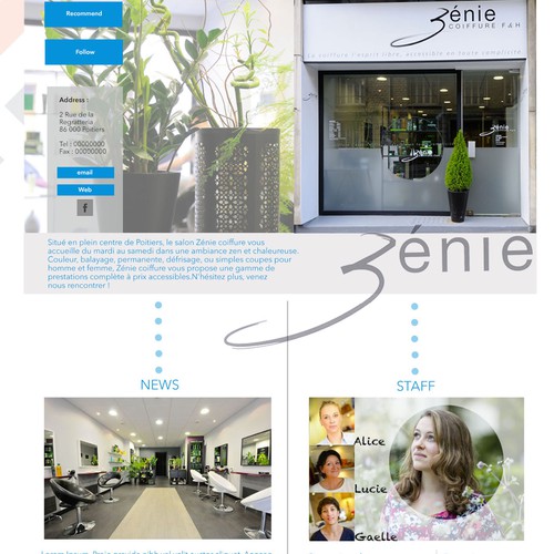 Webdesign for french local social network