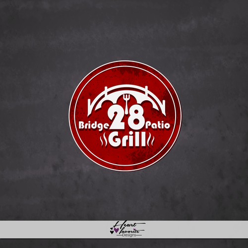 Logo concept for "Bridge 28 Patio Grill"