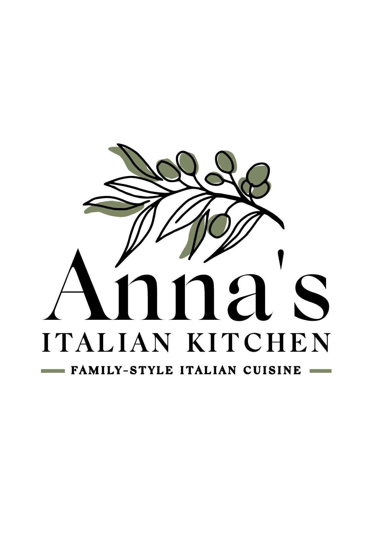 Anna's Italian Kitchen Logo Design