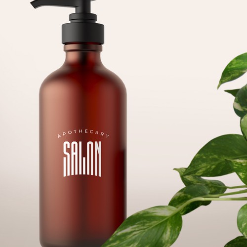 Bold logo for modern organic hair product