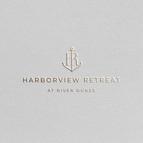 "Harborview Retreat" logo design