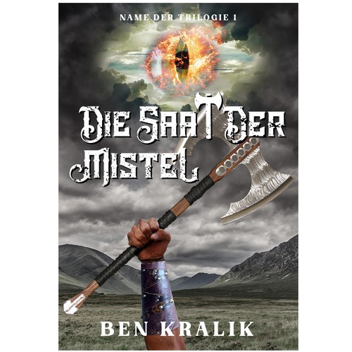 Buchcover für Fantasyroman (Teil 1 von Trilogie)