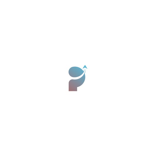 "P" initial logo concept