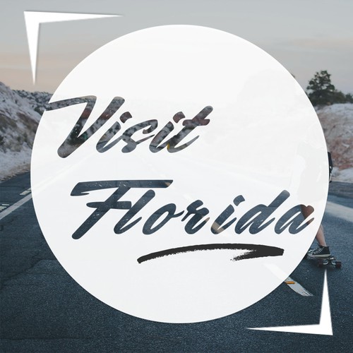 Visit Florida Hipster Logo