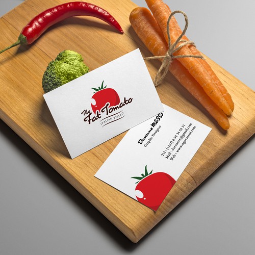 The Fat Tomato Logo design