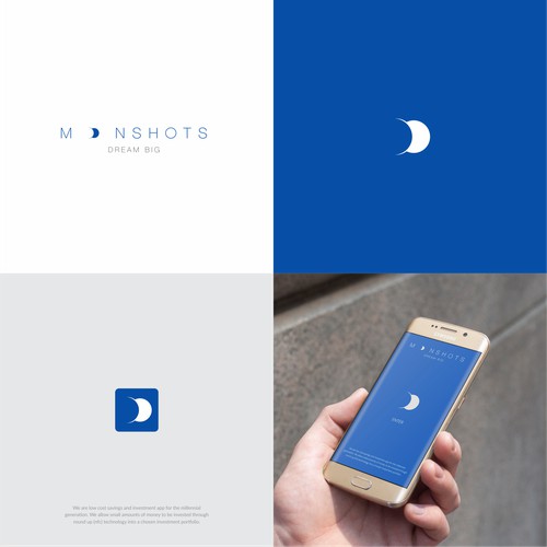 a simple smart logo for Moonshots