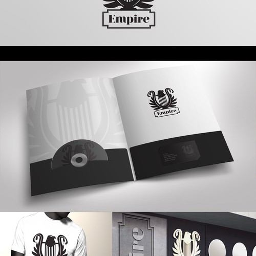 Create a captivating design for a Record Label