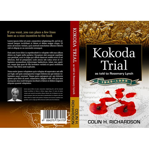 Design a book cover for a WWII vet memoir