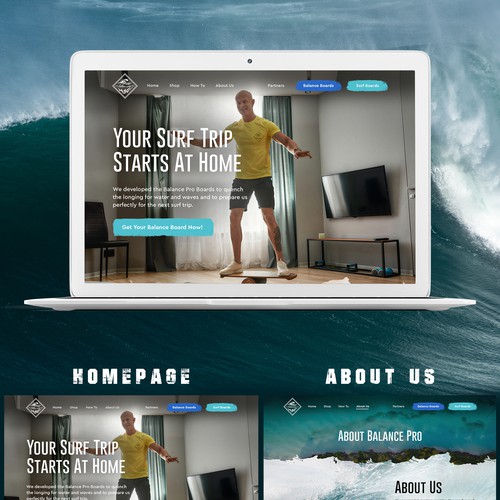 Responsive Shopify Surfing store