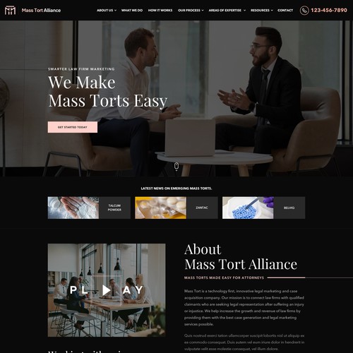 Alliance website design
