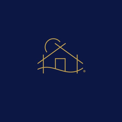 Clean Abstract Concept for Home Builder - Bay Custom Homes Maryland