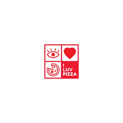 I Luv Pizza Logo