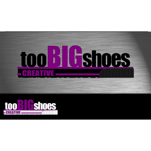 Logo for Too Big Shoes Creative
