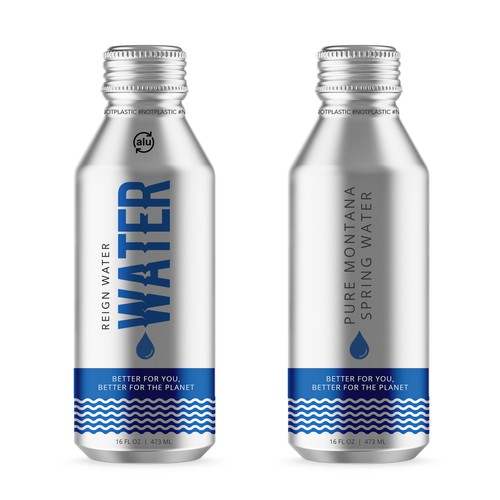 Package design for reign water