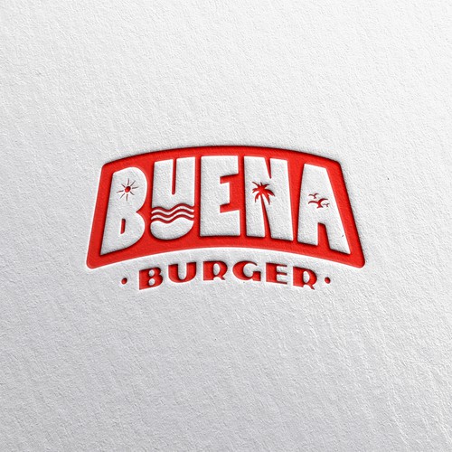 Bold and Clean Logo for Buena Burger