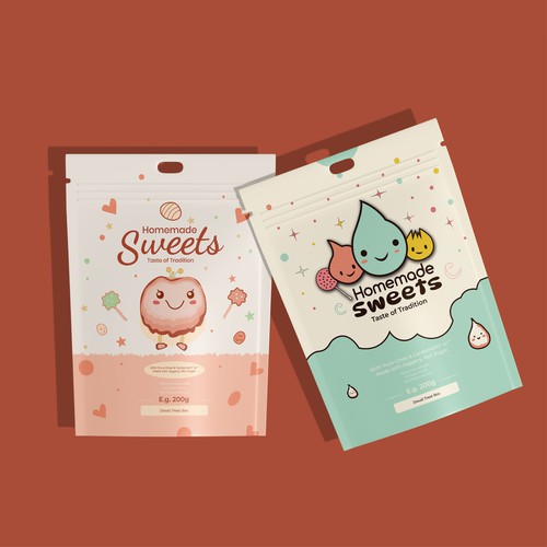 Homemade Sweets Pouch Packaging Design