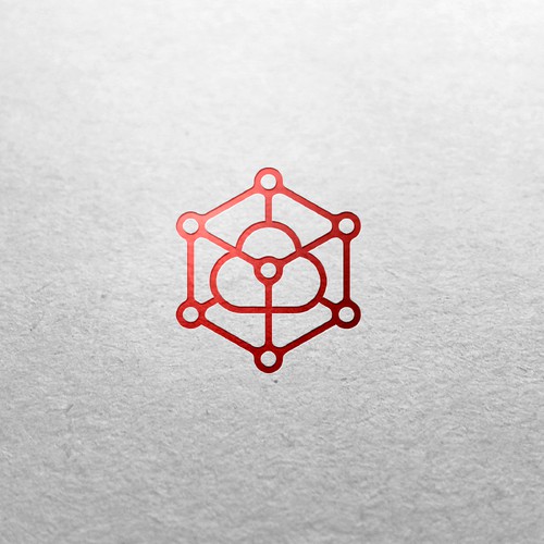 High tech scientific research logo for MaterialsCloud 