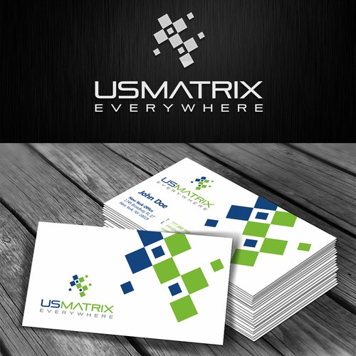 US Matrix - logo & business card