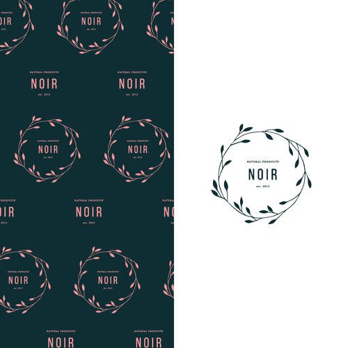 Simple and clean logo for Noir Natural Products.