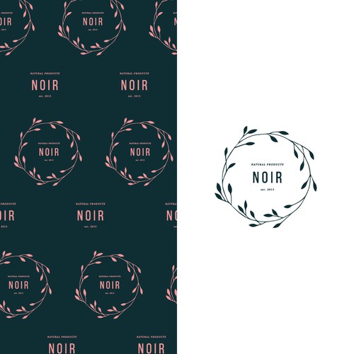 Simple and clean logo for Noir Natural Products.