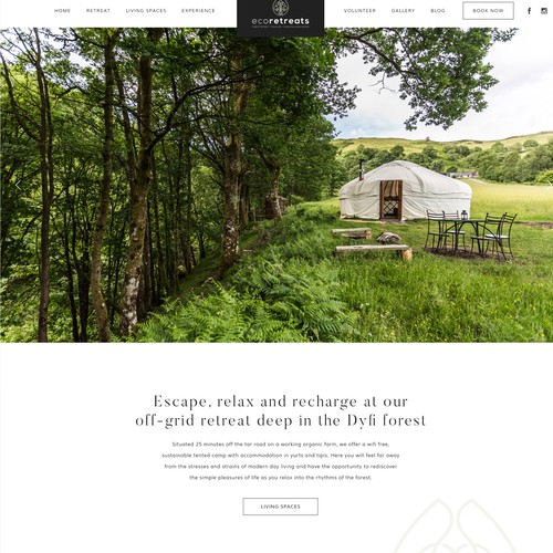 Nature inspired website design