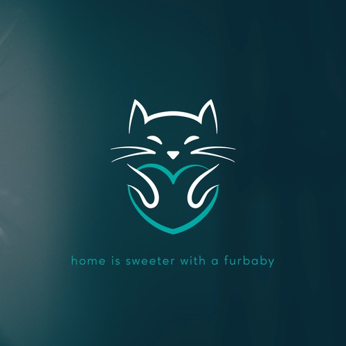 Logo concept for an animal social enterprise focused on cats