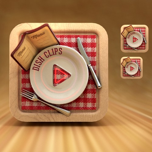 iOS App icon for DishClips Restaurant Guide
