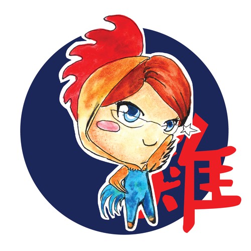 Rooster design for Chinese Zodiac