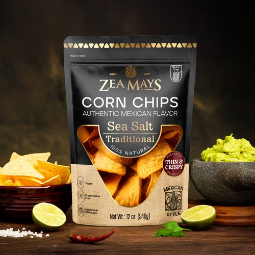 Zea Mays Corn Chips - Packaging Design