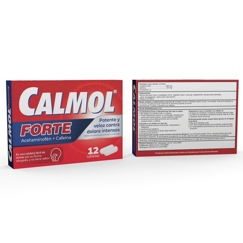Calmol Forte packaging redesign