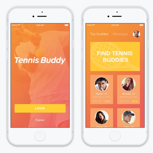 GUARANTEED Be the one to give our Tennis Buddy App an iOS7 redesign!