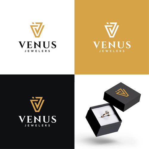 Modern Bold Logo for Venus Jewelry