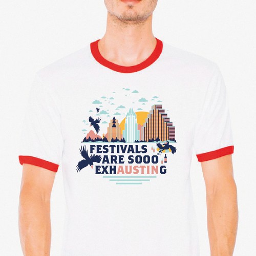 T-shirt design for local shop