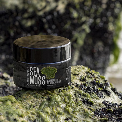 Sea Moss Gel Label design