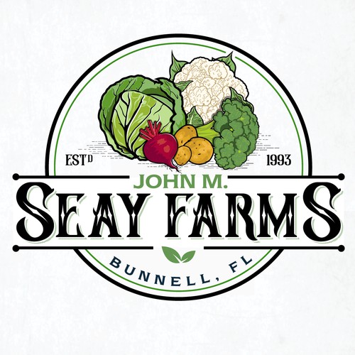 A Logo design for "John M. Seay Farms"
