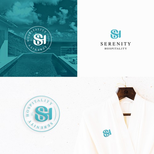 S + H logo design for hospitality business.