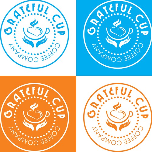 Logo concept for grateful cup