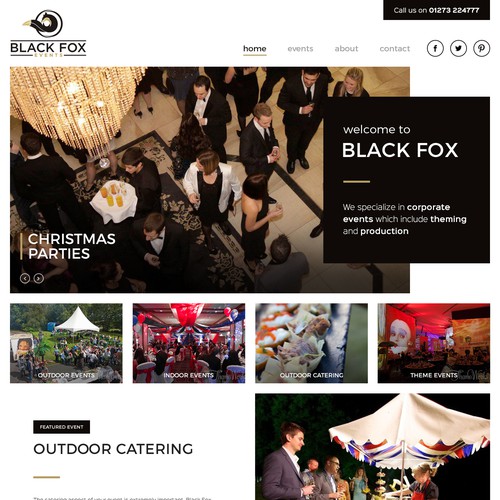 Black Fox Events Website