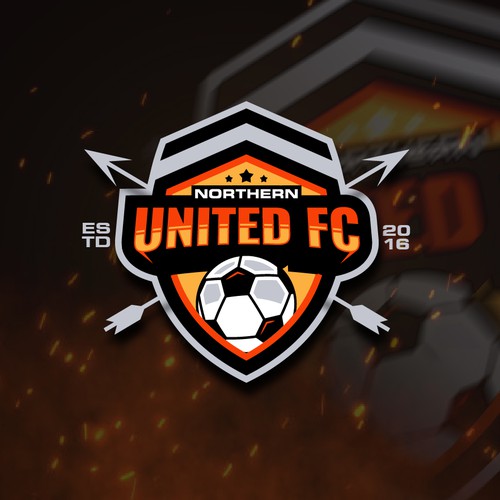 Soccer club emblem logo.