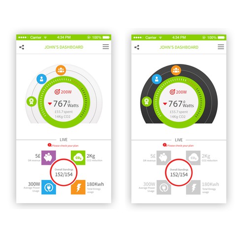 Design a cool app for residential demand response (energy) - iphone