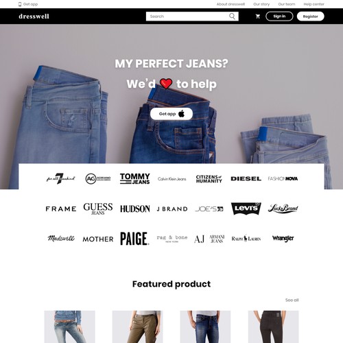 Fashion & App landing Page