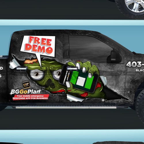 Zombie 3D truck design