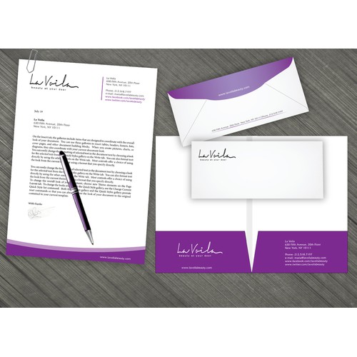 New stationery wanted for La Voila
