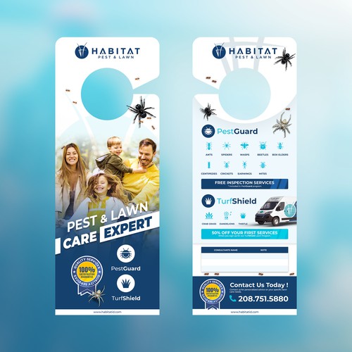Door Hanger for Habitat Pest & Lawn