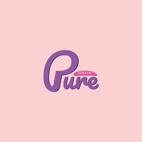 Pure Grain - A soybean company logo