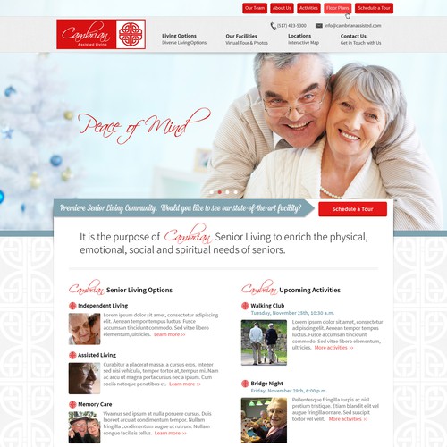 Landing Page for Cambrian, Assisted Senior Living