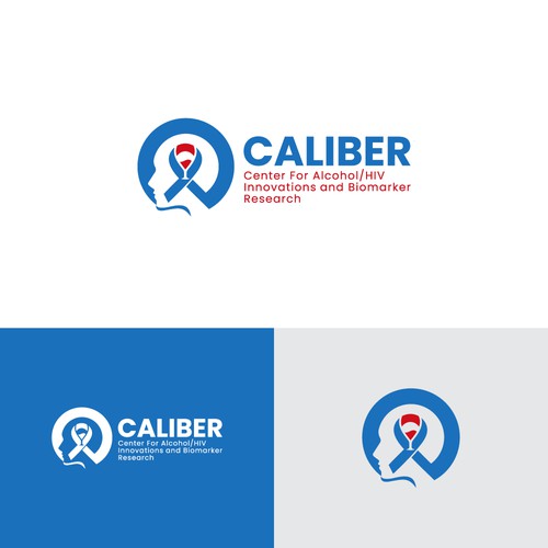 CALIBER | Health Research & Biomarker Innovation Logo Design