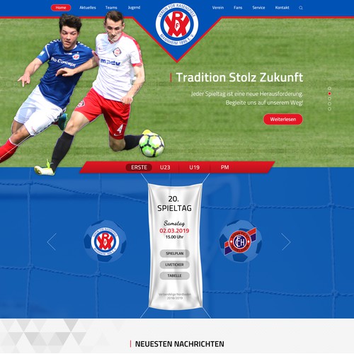 Create a Redesign for a Soccer Club Website