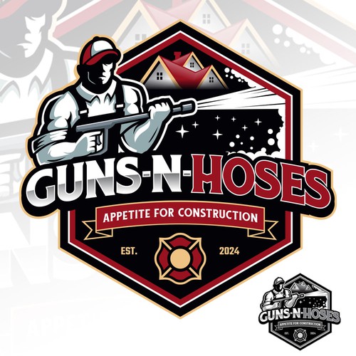 Guns-n-Hoses Logo Design
