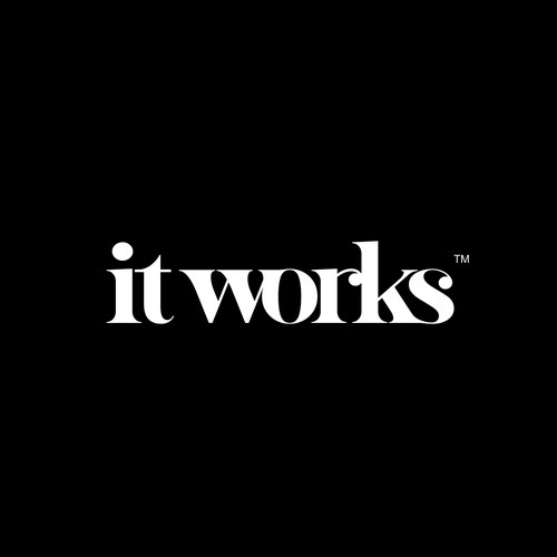 bold lettering logo for it work tm